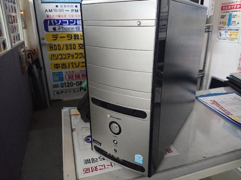 ポップ作製印刷用パソコン(MOUSECOMPUTER MN5010,Windows XP)の故障修理・延命事例の画像1