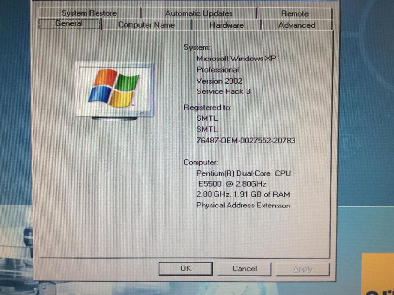 装置用パソコン（富士通 Esprimo E5731 E-Star5,Windows XP Professional）の故障修理・延命実績の画像7