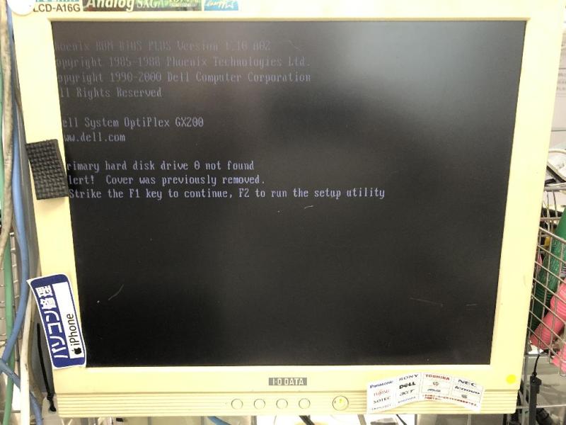 X線透視装置用PC(DELL Optiplex　GX200,Windows NT 4.0)の修理・延命の画像2