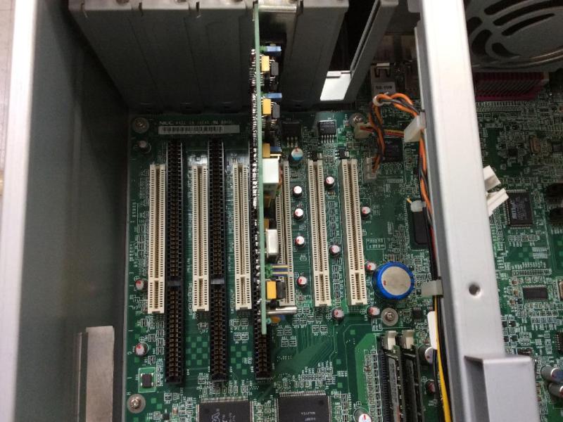 ワイヤー放電加工機用パソコン(HP vectra vl 5/100mm4,MS-DOS 5)の故障修理・延命実績の画像10