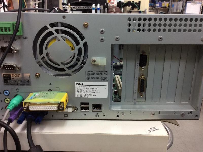 ワイヤー放電加工機用パソコン(HP vectra vl 5/100mm4,MS-DOS 5)の故障修理・延命実績の画像11