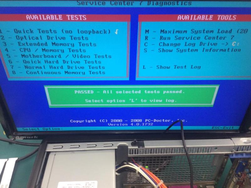 熱物性顕微鏡用制御パソコン（DELL Precision390 Windows XP）の故障修理・延命事例の画像2
