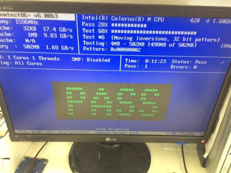 ACER TravelMate 2490 起動不可・HDD障害を修理の画像14