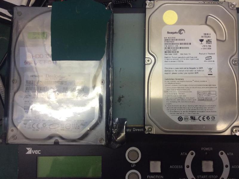 ウオータージェット用Windows XP PCの電源不動とIOエラーを修理の画像9