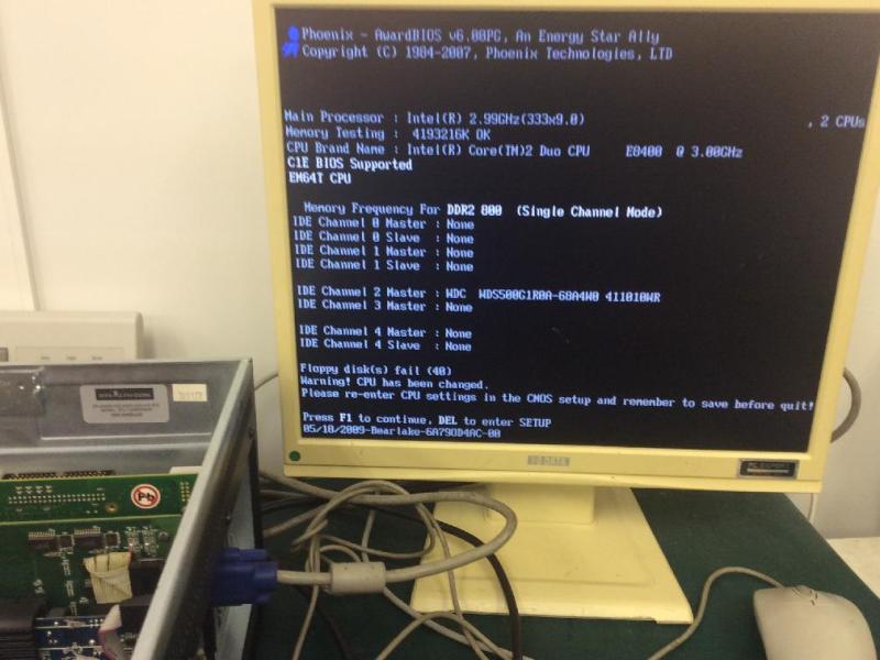 ローレンツ画像処理装置SR-4500B起動しない故障を特急修理の画像7