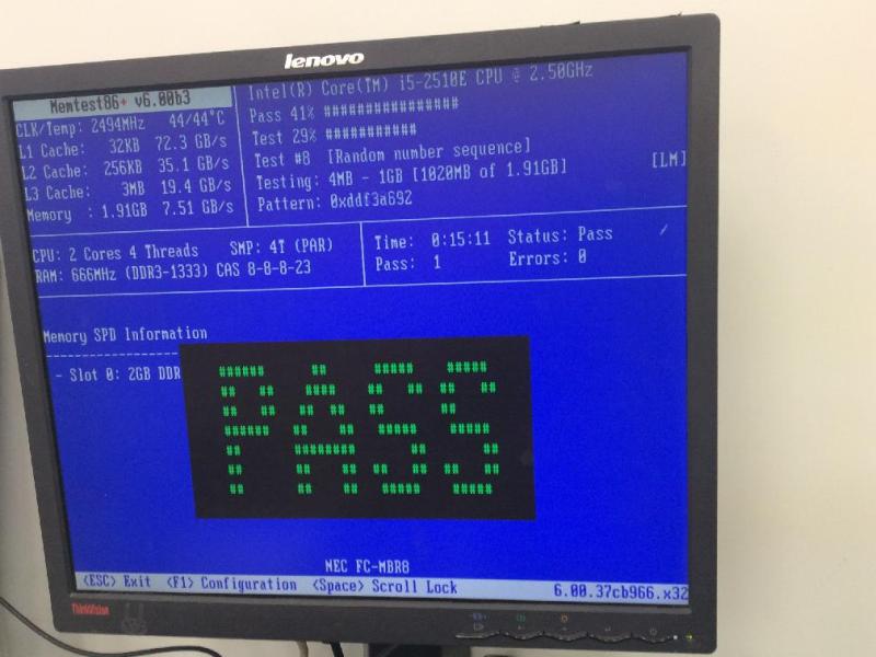 NEC FC-E25B/SX2W5ZDのBIOS起動不良を修理し復旧の画像12
