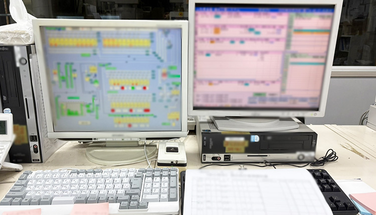 故障したシステム